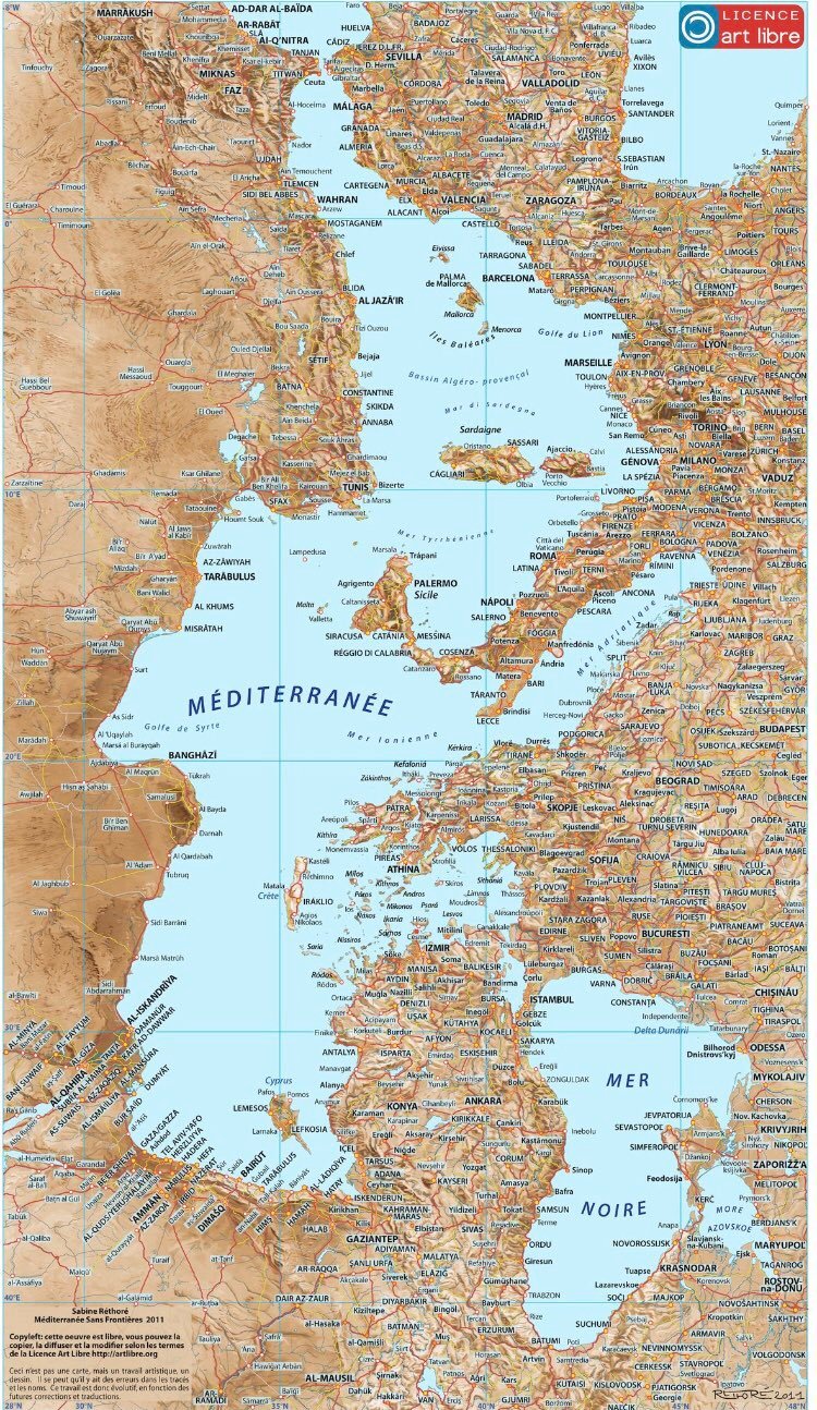 What a sideway map of the Mediterranean reveals - Amro Ali